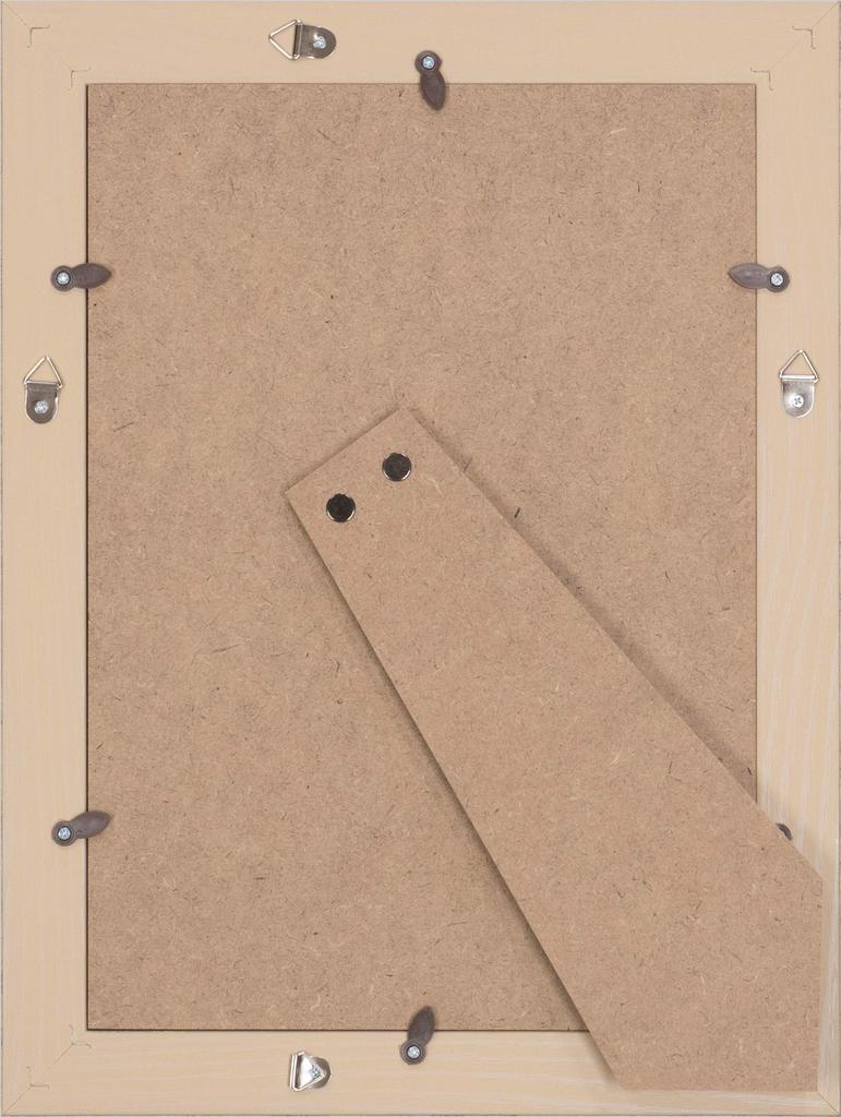 A4 Paper Frame 9011N Glass Finish with Wall Hook Yellow (Antique Silver)