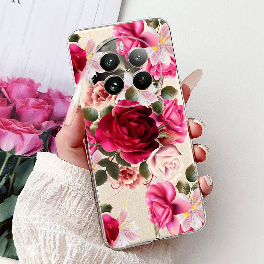 For Realme 12 Pro Plus Case RMX3840 Cute Cat Lucky Koi Painted Cover Soft Slim Phone Case For Realme 12 Plus Realme12 Pro+ Shell