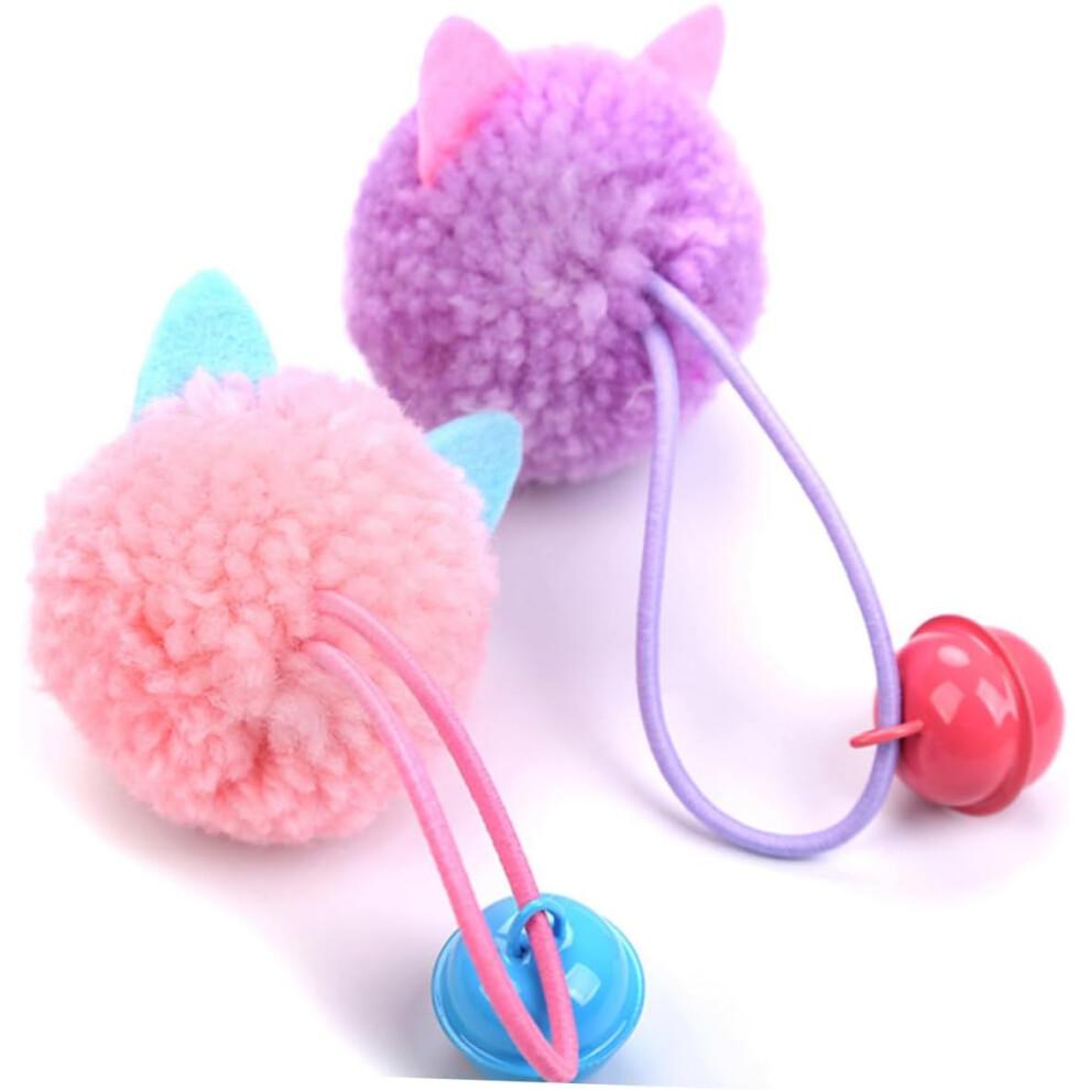 4pcs Plush Mouse Cat Teasing Balls for Indoor Play - Soft Engaging Exercise Toys for Kittens, Active Fun Playthings