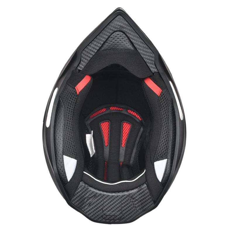 A-Class Unisex Motorcycle Helmet: Double Visor Full Face for Touring & Off-Road Use