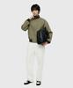 YOUTH Herringbone Straight Denim Pants - Ivory
