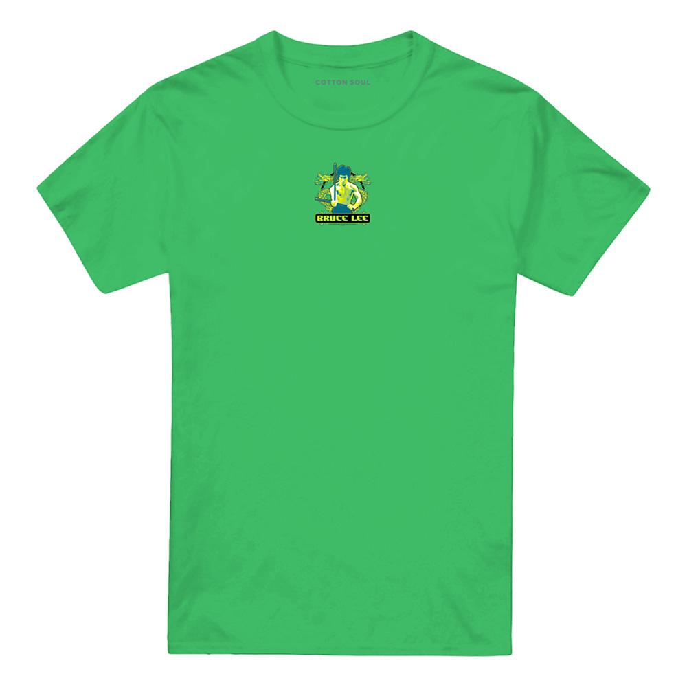 Bruce Lee Unisex Adult Double Dragons T-Shirt