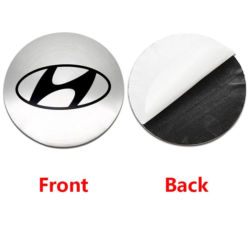 4Pcs 56/60/65mm Car emblem Wheel hub Center Cap Badge covers sticker Styling For Hyundai Accent Elantra Veloster Getz Tucson i20