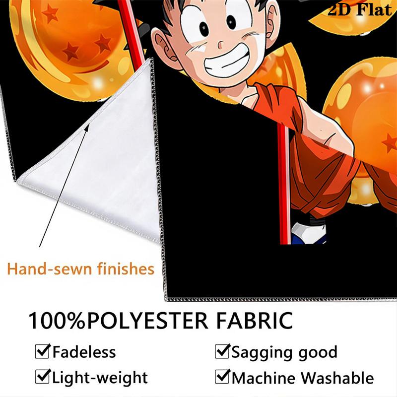 Son Goku Wall Tapestry Aesthetic Wall Hanging Printed Fabric Blanket Decorative Tapestries For Bedroom Living Room Home Decor