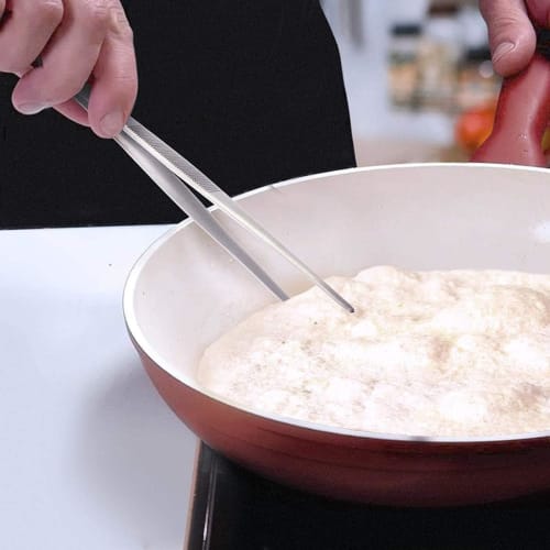 Kitchen Tweezers, Stainless Steel Long Tweezers, 2 Pieces, 12 Inch (30cm) Long, Cooking Tweezers, Long Food Tweezers, Extra Long Stainless Steel Tweez