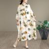 Plus Size Cotton Vintage Floral New In Dresses for Women Casual Loose Long Summer Dress