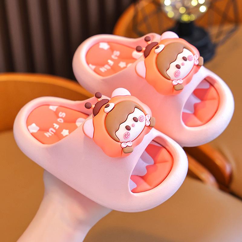 Summer Children's Sandals Boys and Girls Non-Slip Bathroom Shower Parent-Child Soft Sole Big Kids Beach Sandals
