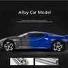 1:24 Lavoiturenoire Legierung Sportwagenmodell Die-Cast Metall Spielzeugfahrzeuge Automodell Simulation Sound und Licht Kinderspielzeug Geschenk