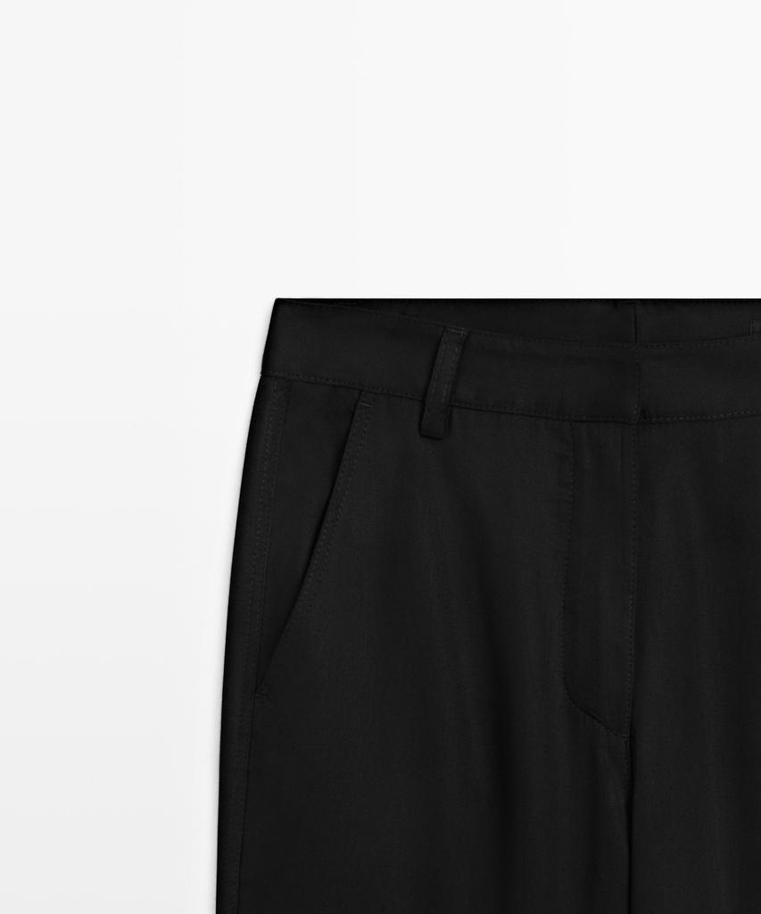 Masimodutti Crop Flare Pants
