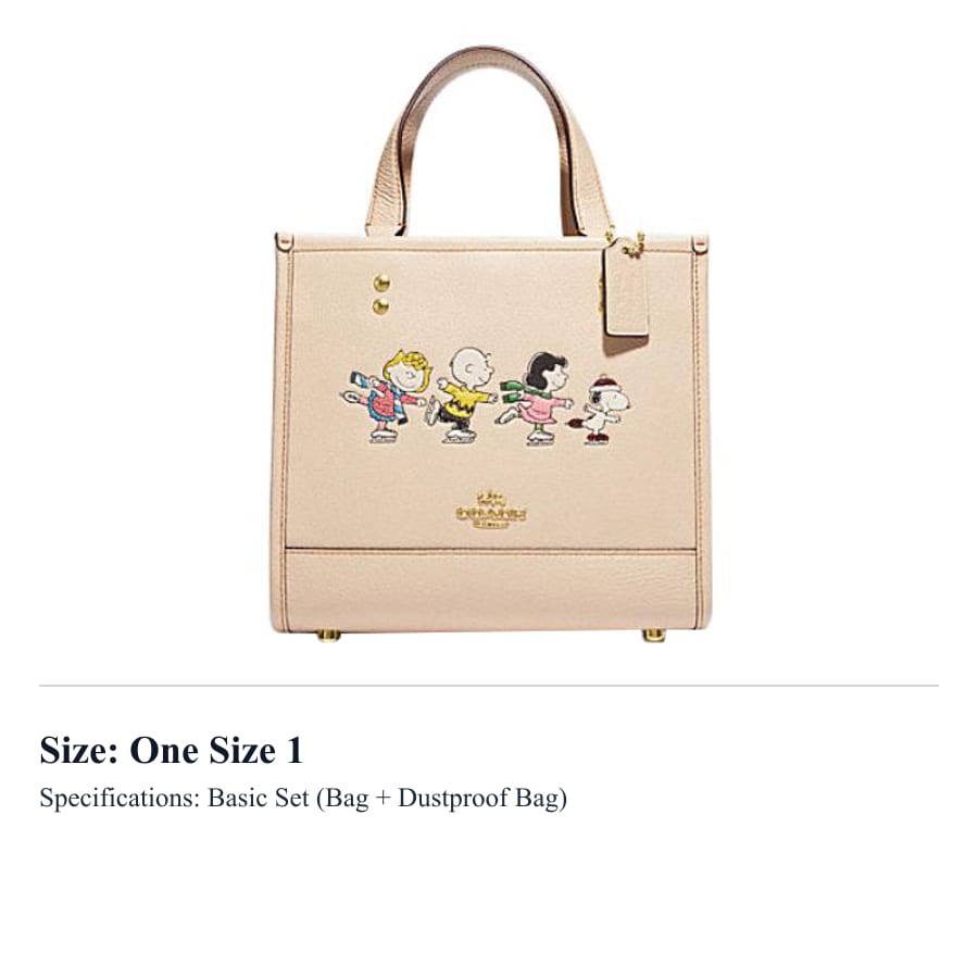 COACH X Peanuts Snoopy Collaboration Dempsey