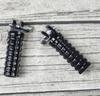 2PCS Retro Vintage Motorcycle Motorcycle Modification Bright Black Plaid Front of the Foot Pedal
