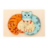 3D Wooden Animal Parent-Child Puzzle: Early Education Building Blocks for Toddlers