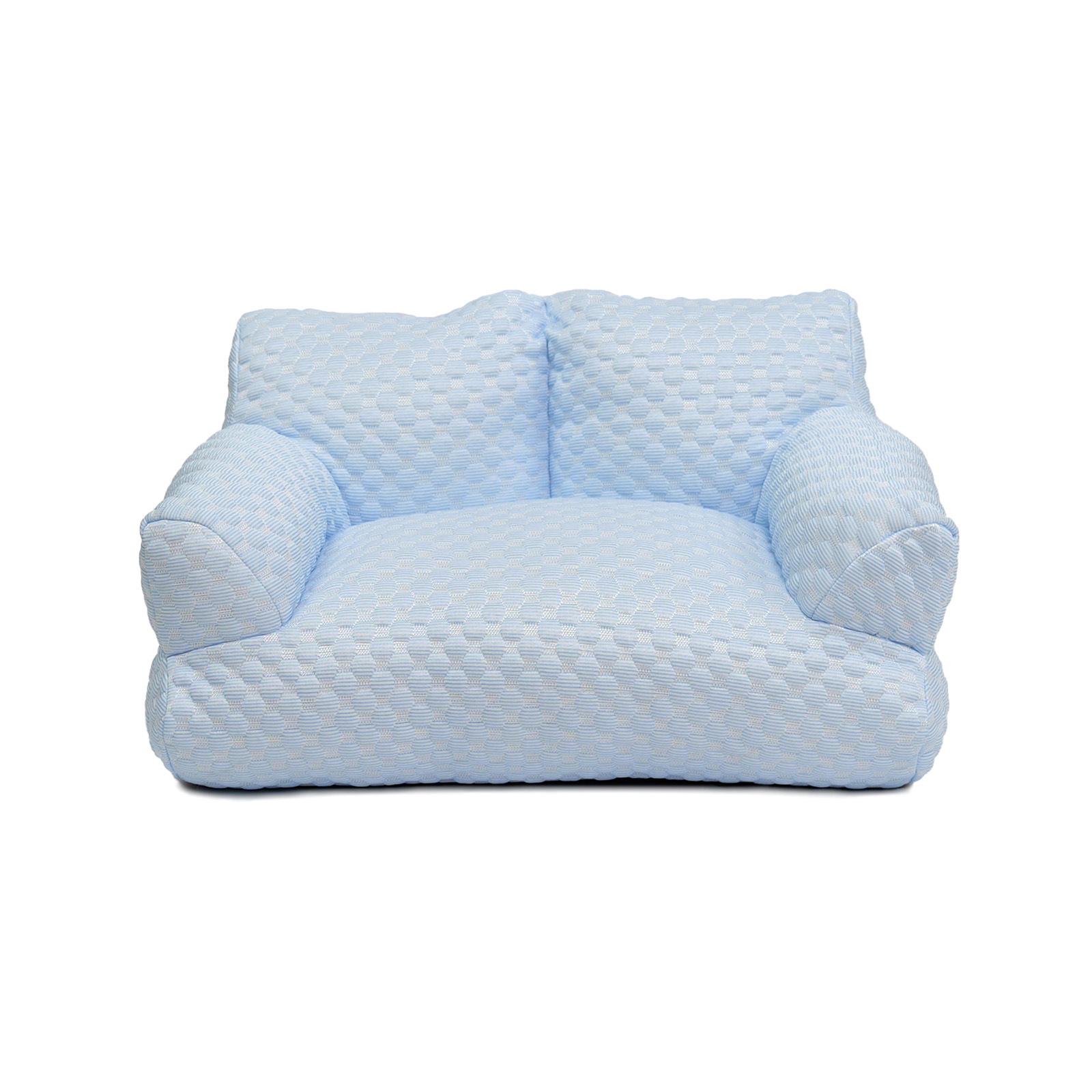 

Pet Ice Silk Sofa: Detachable, Washable, Waterproof, Breathable Cat and Dog Bed 55*38*18cm Model