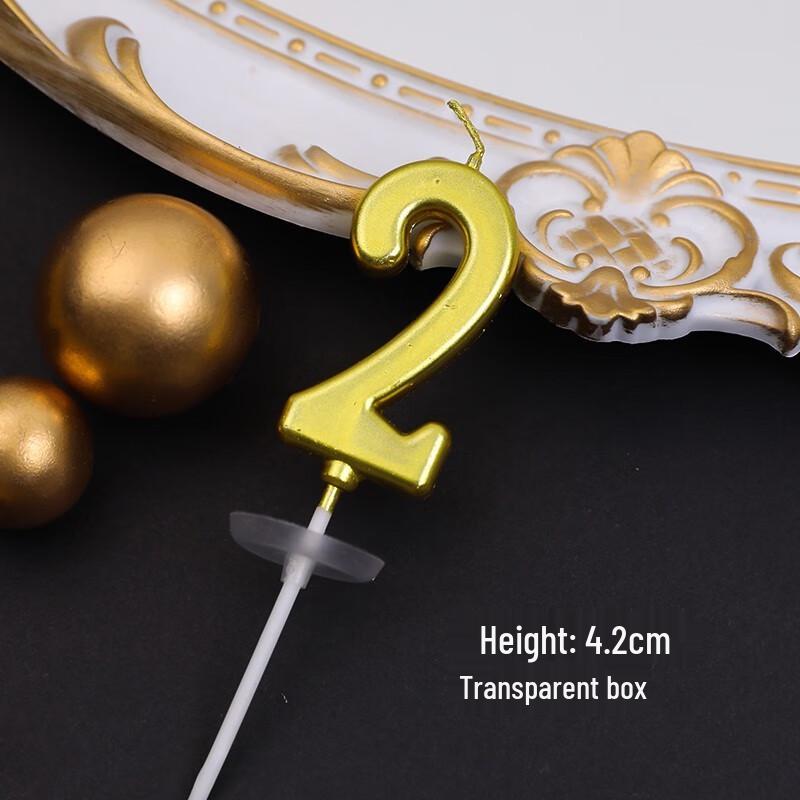 Golden Number Birthday Candles
