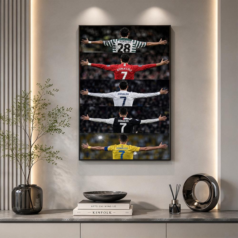 Cristiano Ronaldo 5D Diamond Painting Round Diamond Rhinestones Mosaic Diamond Embroidery Wall Paintings Rhinestones Gift Frameless