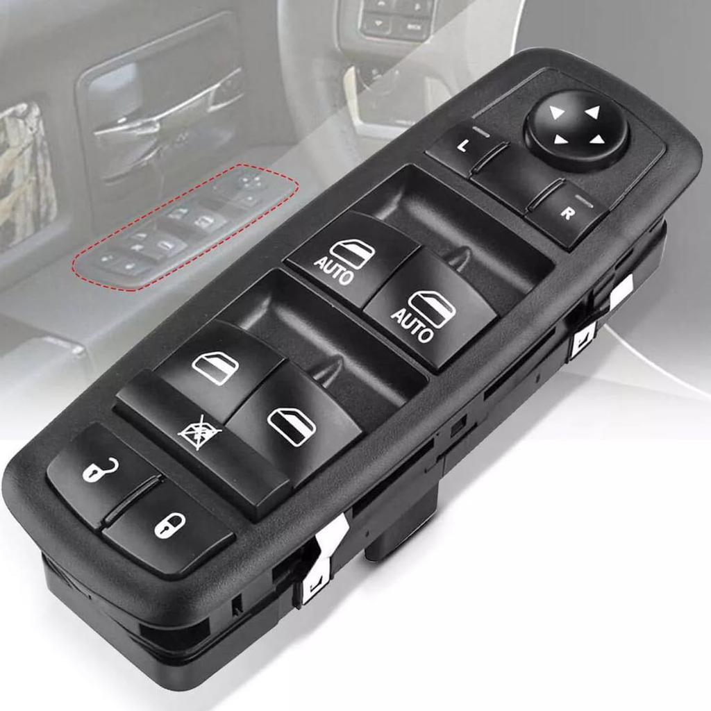 Power Window Master Control Switch Drive Side For 2009 2010 2011 2012 2013 2014 2015 Dodge Ram 1500 2500 3500 Quad Cab 4602863AD 4602863AB 4602863AC