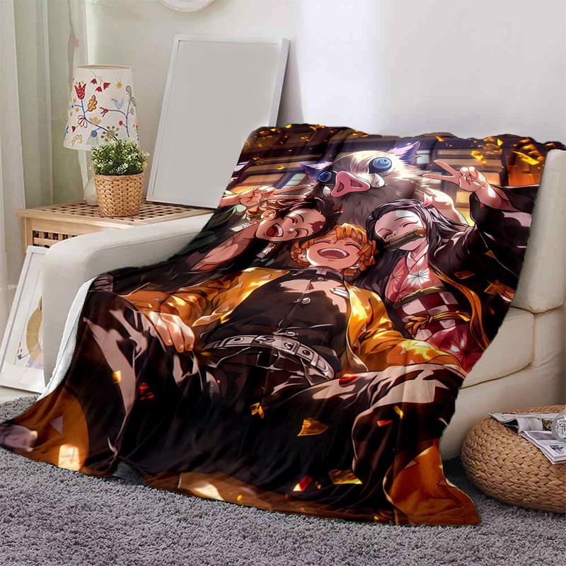 1pc Anime Characters Throw Blanket, Cute Home Decor for Couch, Bed .B057