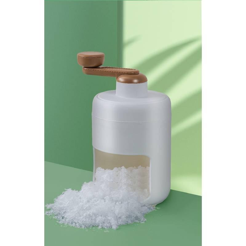 Compact Manual Ice Crusher Hand Crank Snow Cone Maker Portable Non-electric Ice Shaver For Home Use