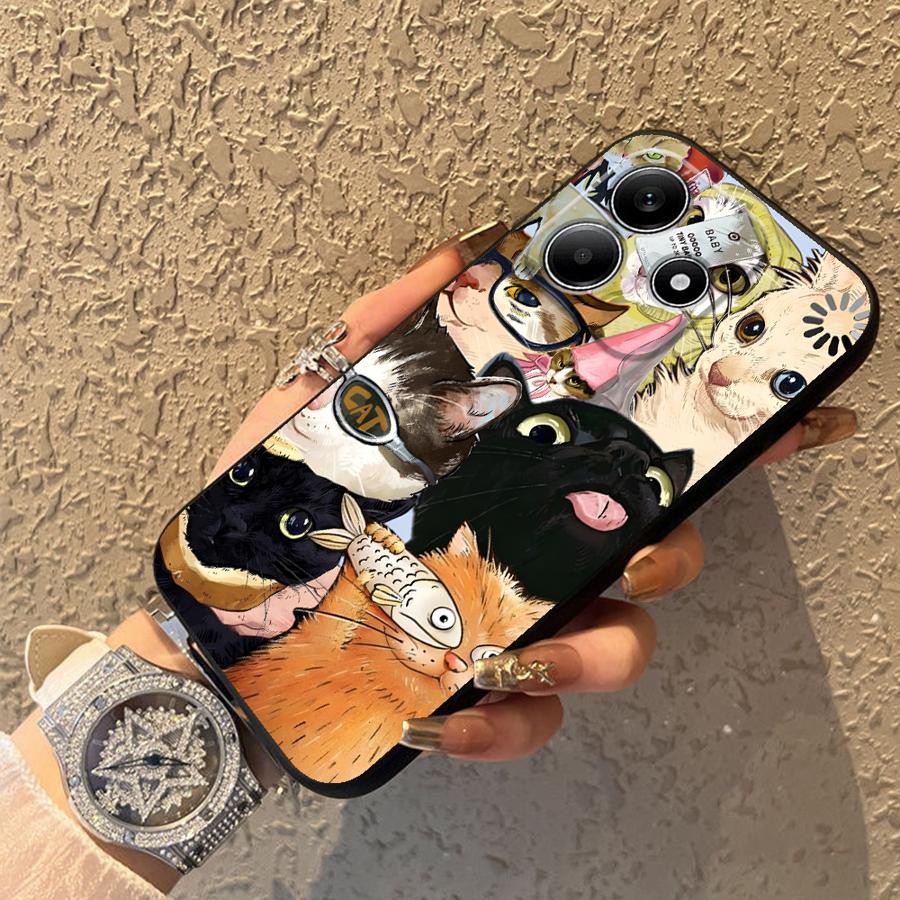 Phone Cover Case for Xiaomi Redmi Note 14 A3 14C 10 12C 13C 13 Pro Plus K80 A1 A4 A5 9 8 7 12 11 K40 A1 A2 Cartoon Cat