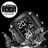 Motorcycle TPMS LCD Display Tyre Temperature Motor Tire Pressure Monitoring Alarm System With 2 External Sensors