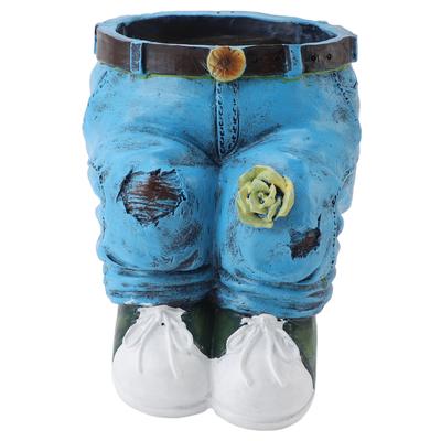 Pants Flower Pot Resin Stylish Look Versatile Decorative Flower Planting Pot Planter Garden