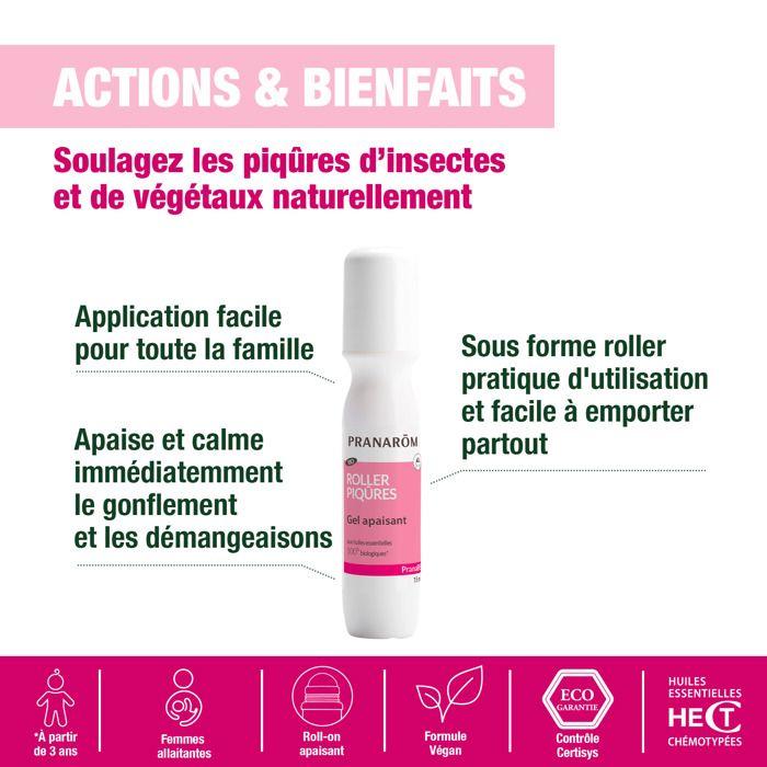 Pranarom PranaBB Roller Piqûres Gel Apaisant Bio 15ml