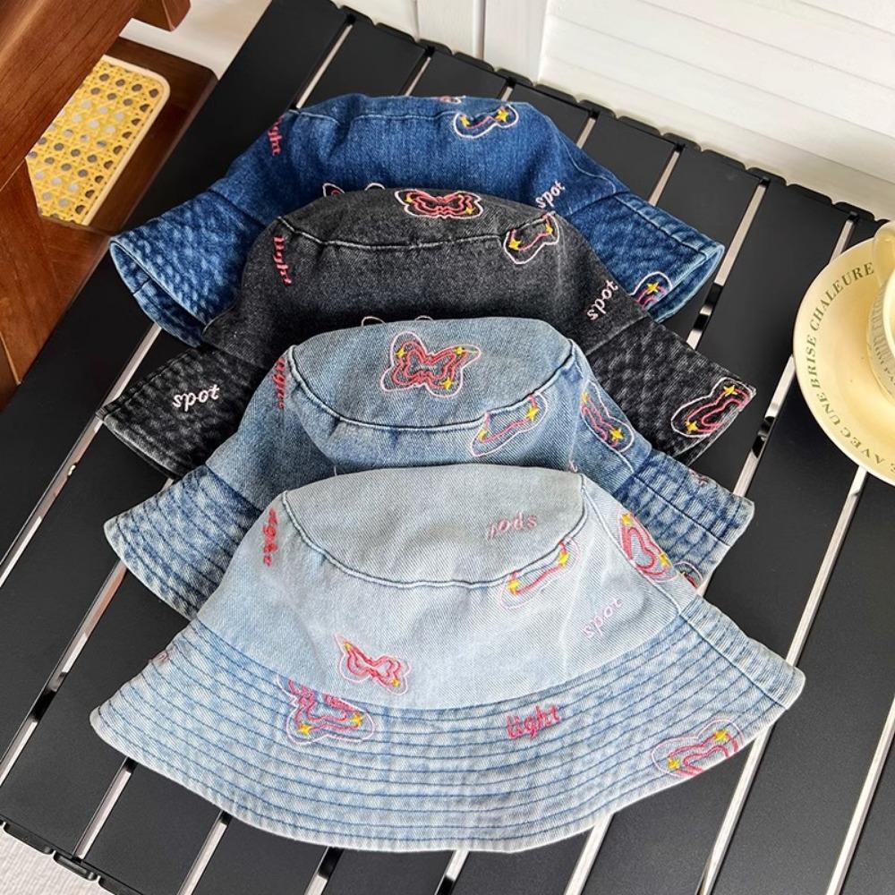 Unisex Cotton Bucket Hats Summer Men Denim Beach Cap New Fabric Sunbonnet