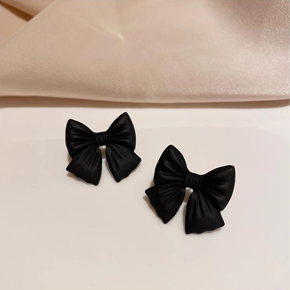 Silver Needle Hochwertige Mikro-Set Schwarze Ohrringe