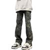 Camouflage Pants Men's Autumn and Winter Velvet Pants Lumberjack Jeans