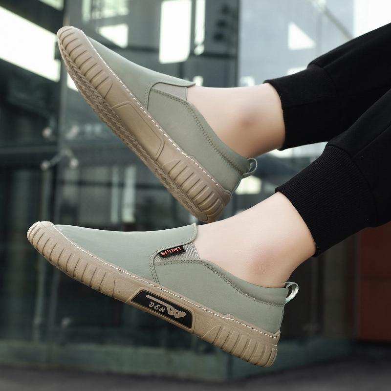 Fashion 2024 Men's New Fashion Style Men's Shoes  Versatile Comfortable Casual Slip-On Slip On Shoes
