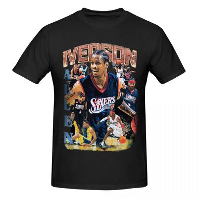 Allen Iverson Retro T Shirts Graphic Y2k Gifts Customized Unisexs Wounisex T Shirts Clothing