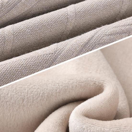 Fall Winter Sweater Round Neck Long Sleeves Solid Color Thick Stretchy Loose Knitted Warm Pullover Mid Length Daily Wear Top