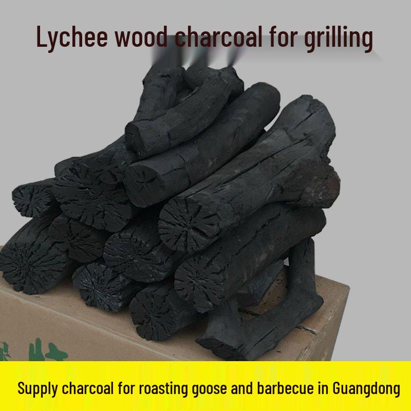 Fruitwood Lychee Charcoal: Smokeless, Easy to Ignite, Durable for Home Cooking or Tea.