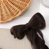 Bowknot Half Up Pferdeschwanz Haarverlängerung Klaue Clip Messy Bun Haarteil