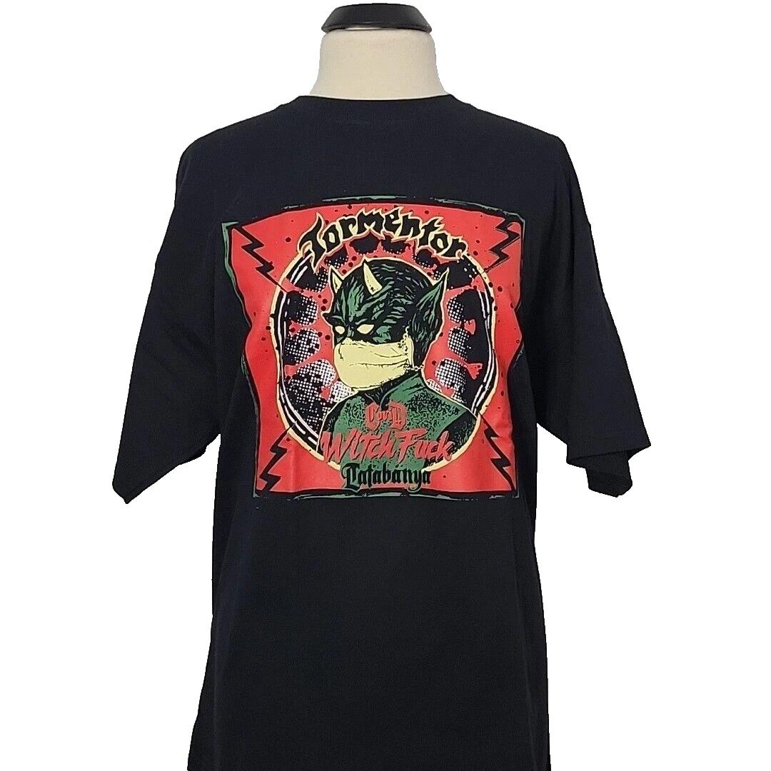 TORMENTOR Tatabánya Covid Witch F*** Hungarian XL T-Shirt Black Mens Band Logo L