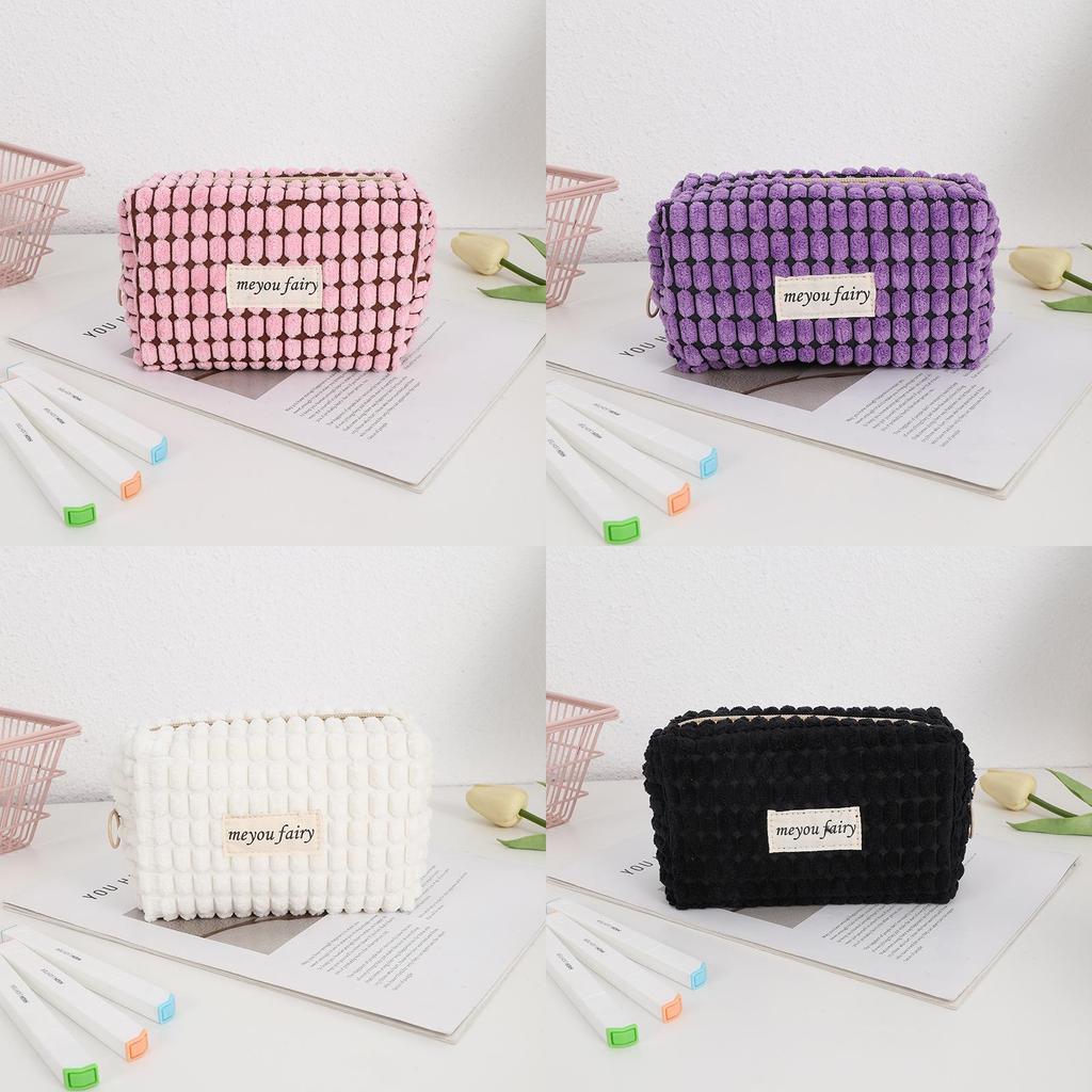 French Garden Makeup Bag With Polyester Material For Girls Travel And Storage