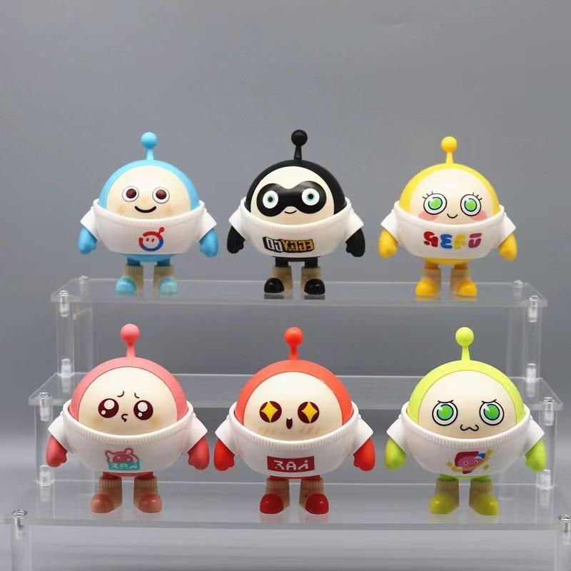 Egg Party Game Character Model Dolls Set With Fun Style For Playroom And Office Decor