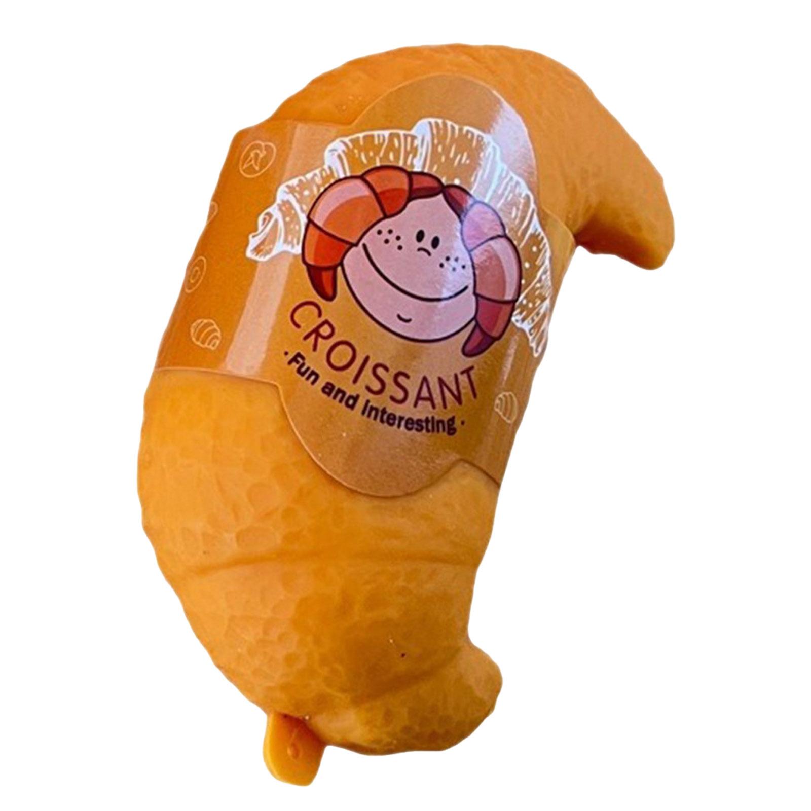 Набор из 2-х антистресс-игрушек «Ананасовая булочка и круассан с пупырками» | Медленно поднимающаяся мягкая масса для снятия стресса | Для тревоги на скейтборде