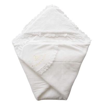 Feito em lã fofa afegã de bebê com material de urso adequado para todo o ano Japão, tecido, bordado, enfaixar,