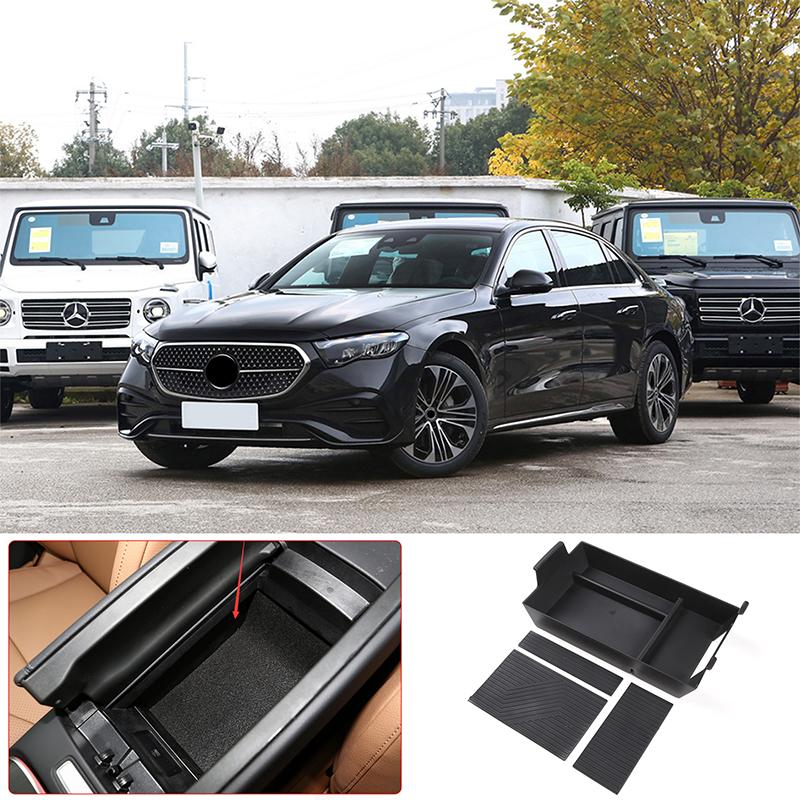Armrest Box Storage Box Organizer Tray For Mercedes Benz E Class W214 2024 2025 2026 Center Console Storage Box Car Accessories