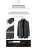 Men's Winter Wool Coat with Scarf Collar - Business Casual, Detachable Double-Sided Design, 90% Goose Down Liner