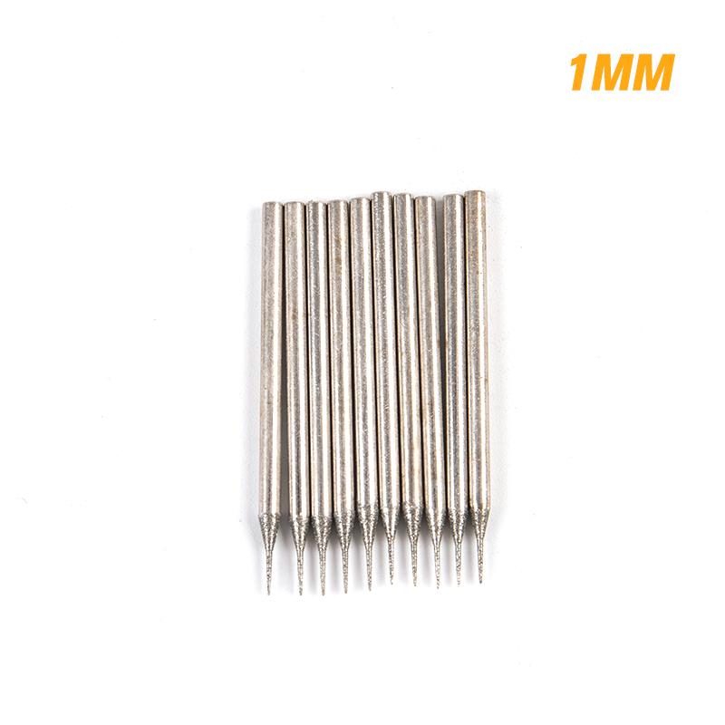 10 stk 0,6 mm-4 mm diamantslipepunkt 2,35 mm skaft for glassstein jade
