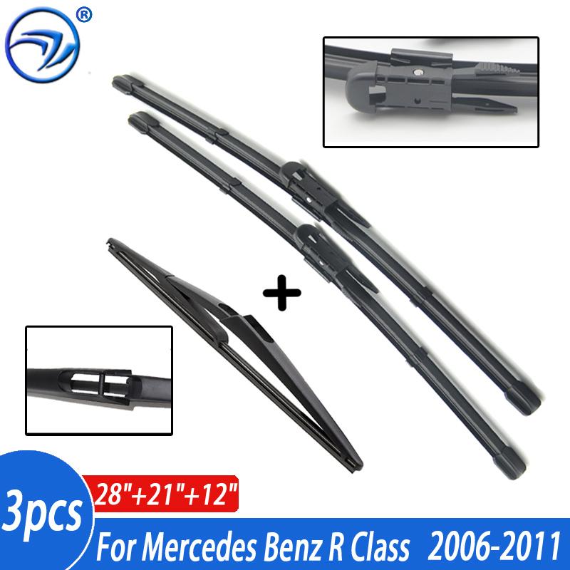

Windscreen Wiper Blades For Mercedes Benz R GL M ML Class W251 W164 X164 Front Rear Window 2006 2007 2008 2009 2010 2011 Left hand drive