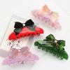 1pc Sweet bow clip, vinegar splicing temperament hair clip, large new style hair clip, hair grab headband, shark clip