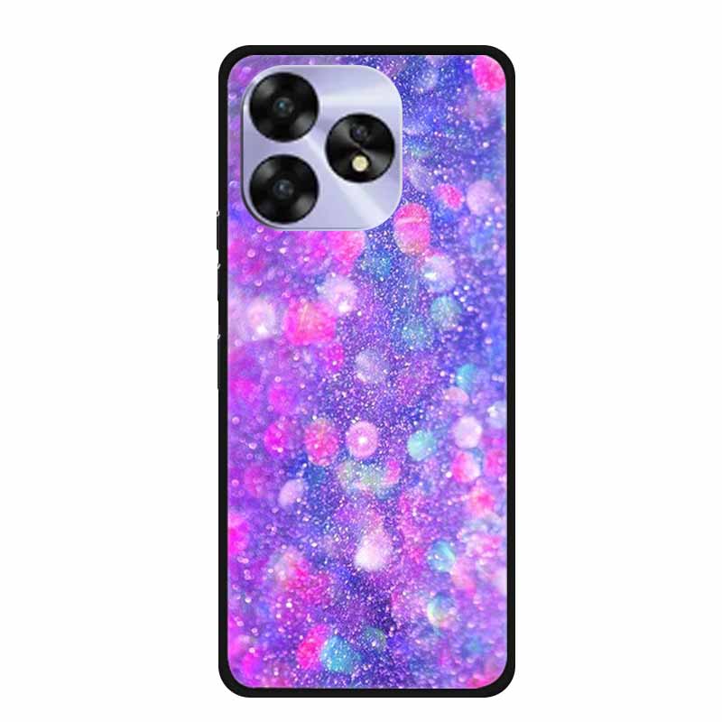 For Umidigi A15c A15 Case Painted Black Bumper TPU Soft Silicone Phone Cover For Umidigi A15 Cases A 15 15T Coque Funda Capa Cat