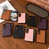 For Samsung Galaxy Z Fold 8 Wide Fashion Leather Phone Case Front Protection Film Hinge MagSafe Magnetic Hard Shell Back Cover