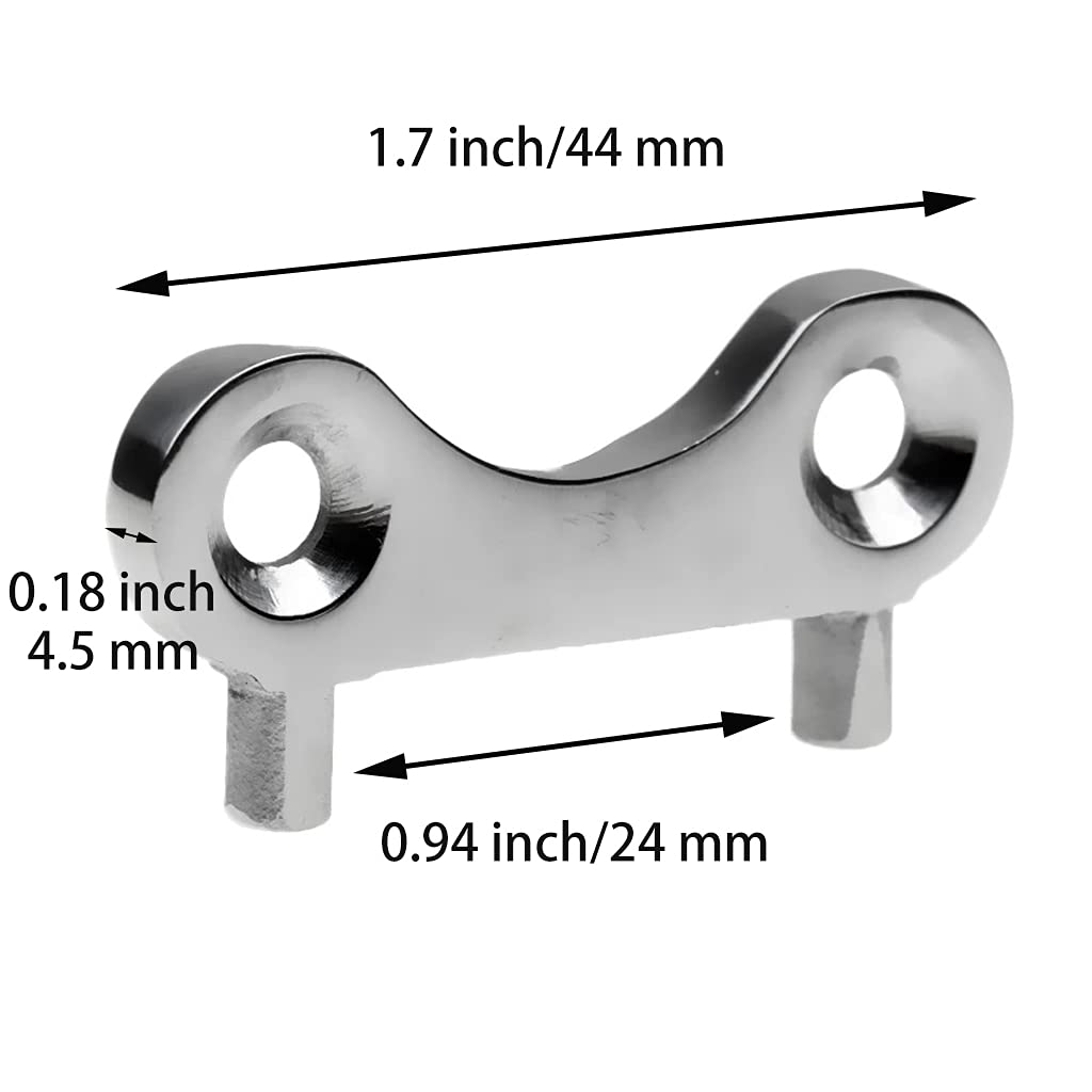 HUTUNOUY Boat Gas Cap Key 2Pcs 316 Stainless Steel Marine