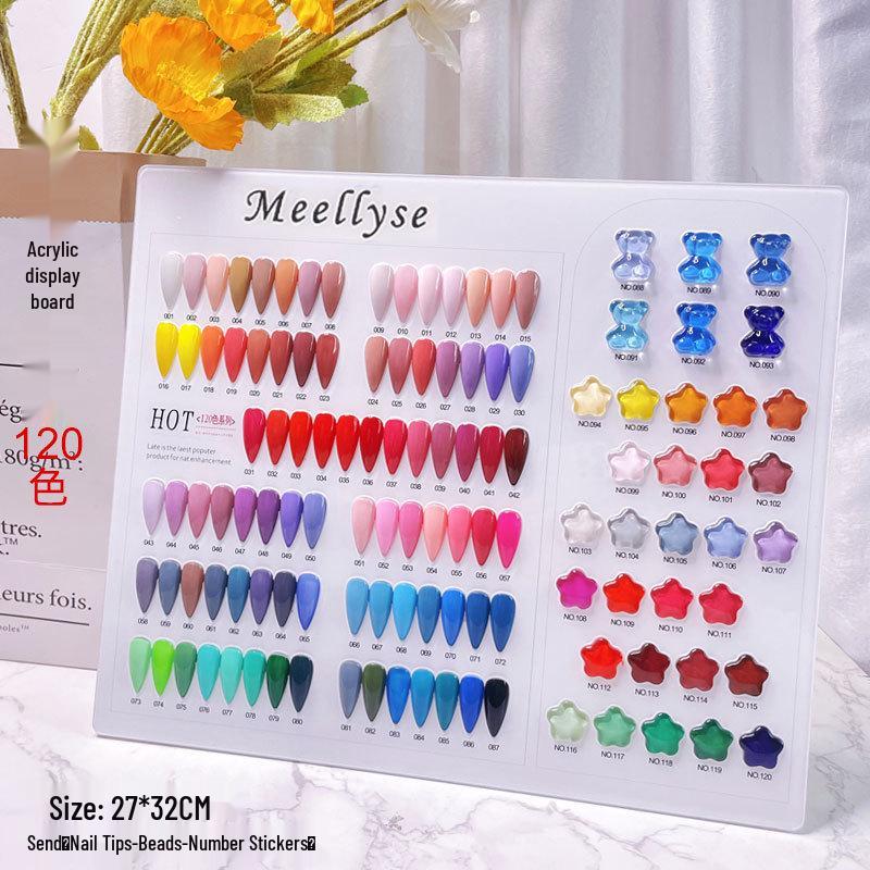 Nail Art Color Chart Display Board - Available In 60, 80, 96, 120, 160, 200, or 240 Colors