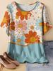 Women's Short Sleeves T-Shirt Elegant 3D Bohemian Print Short Sleeve Tees Woman T-Shirt Tops Oversized Summer Women's Clothing