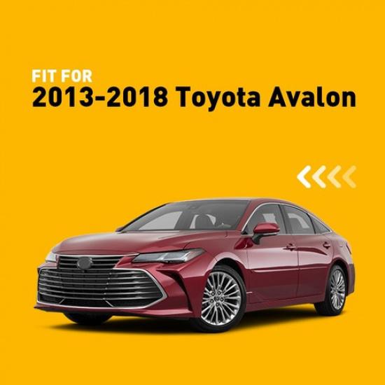 Door Front Panels Armrest Cover Synthetic Leather Fits Toyota Avalon 13-18 Black